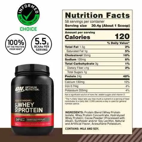 100% GOLD STANDARD WHEY (POMO)'s photo #1