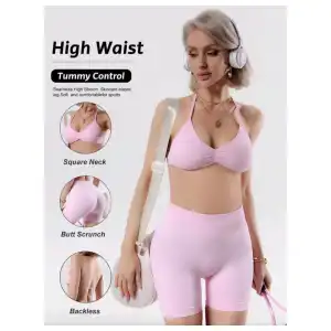 CONJUNTO DE TOP Y LICRA CORTA 4 miniatura 1