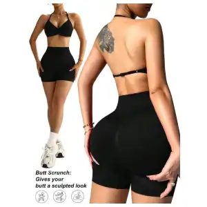 CONJUNTO DE TOP Y LICRA CORTA 4 miniatura 1