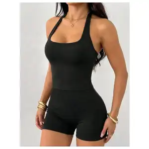 Conjunto de blusa y licra corta miniatura 1