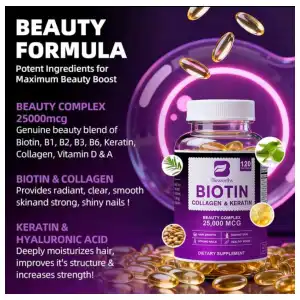 BIOTINA + COLÁGENO + KERATINA miniatura 1